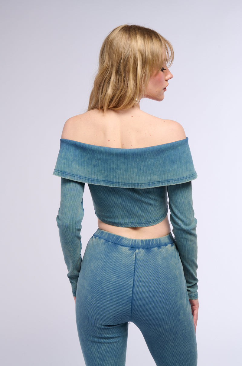 THINKIN BOUT ME RIB KNIT TOP