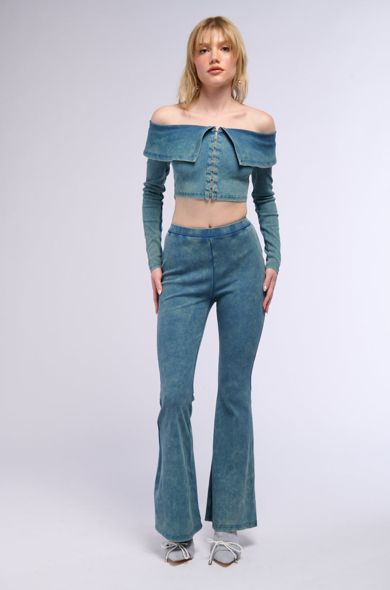 THINKIN BOUT ME RIB KNIT TOP