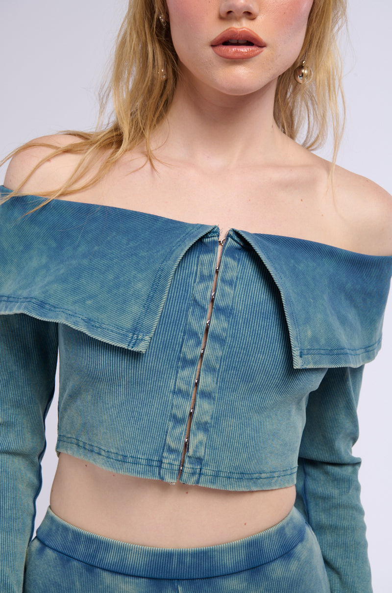 THINKIN BOUT ME RIB KNIT TOP