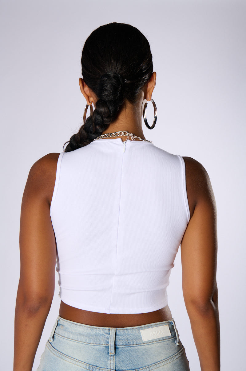 UPSIDE DOWN TANK WITH DENIM