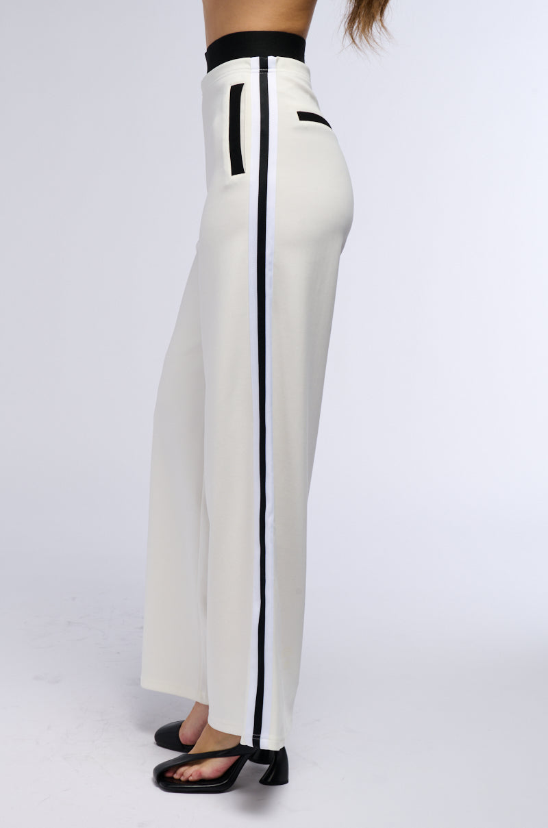 VARSITY LEAGUE STRIPED WOVEN ELASTIC TROUSER