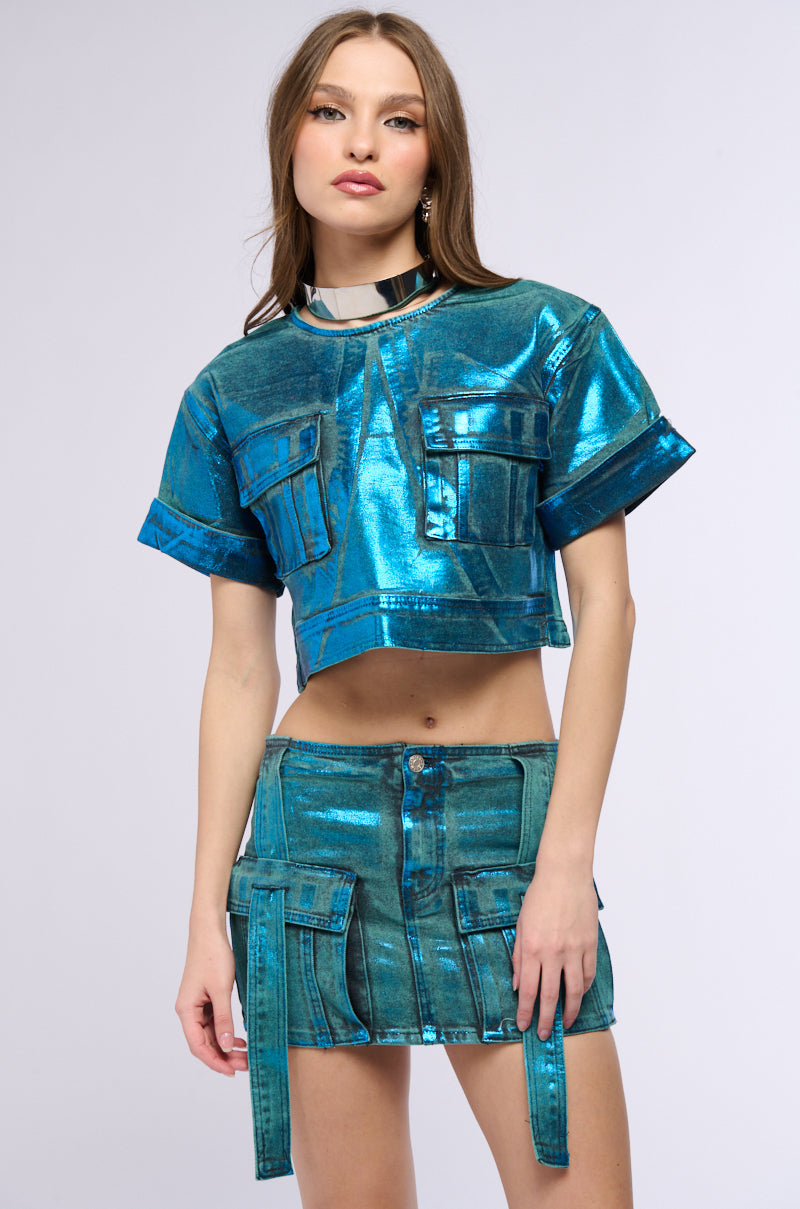 VIENNA MINERAL WASH MINI SKIRT