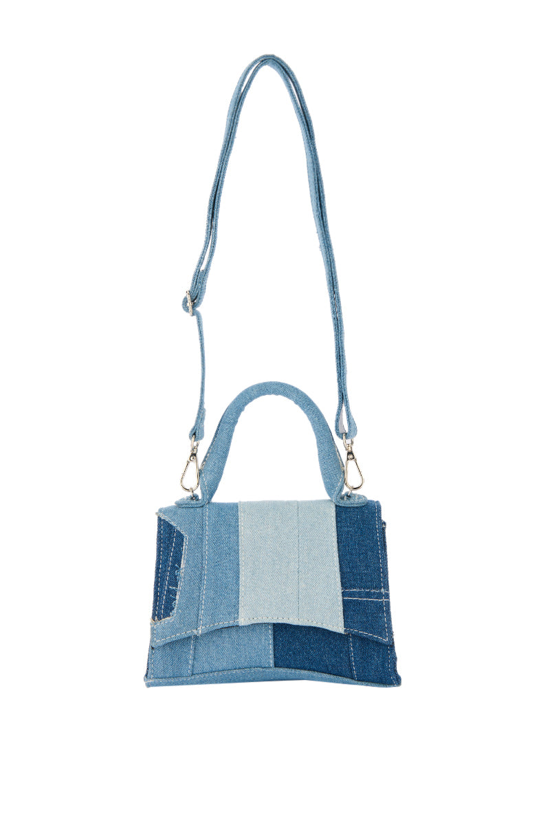 WESTIE PATCHWORK DENIM PURSE