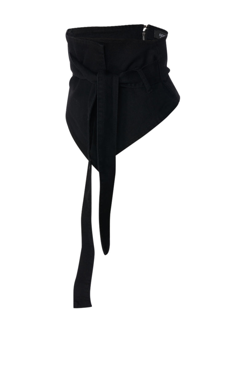 WHATS GOOD DENIM BELT IN BLACK