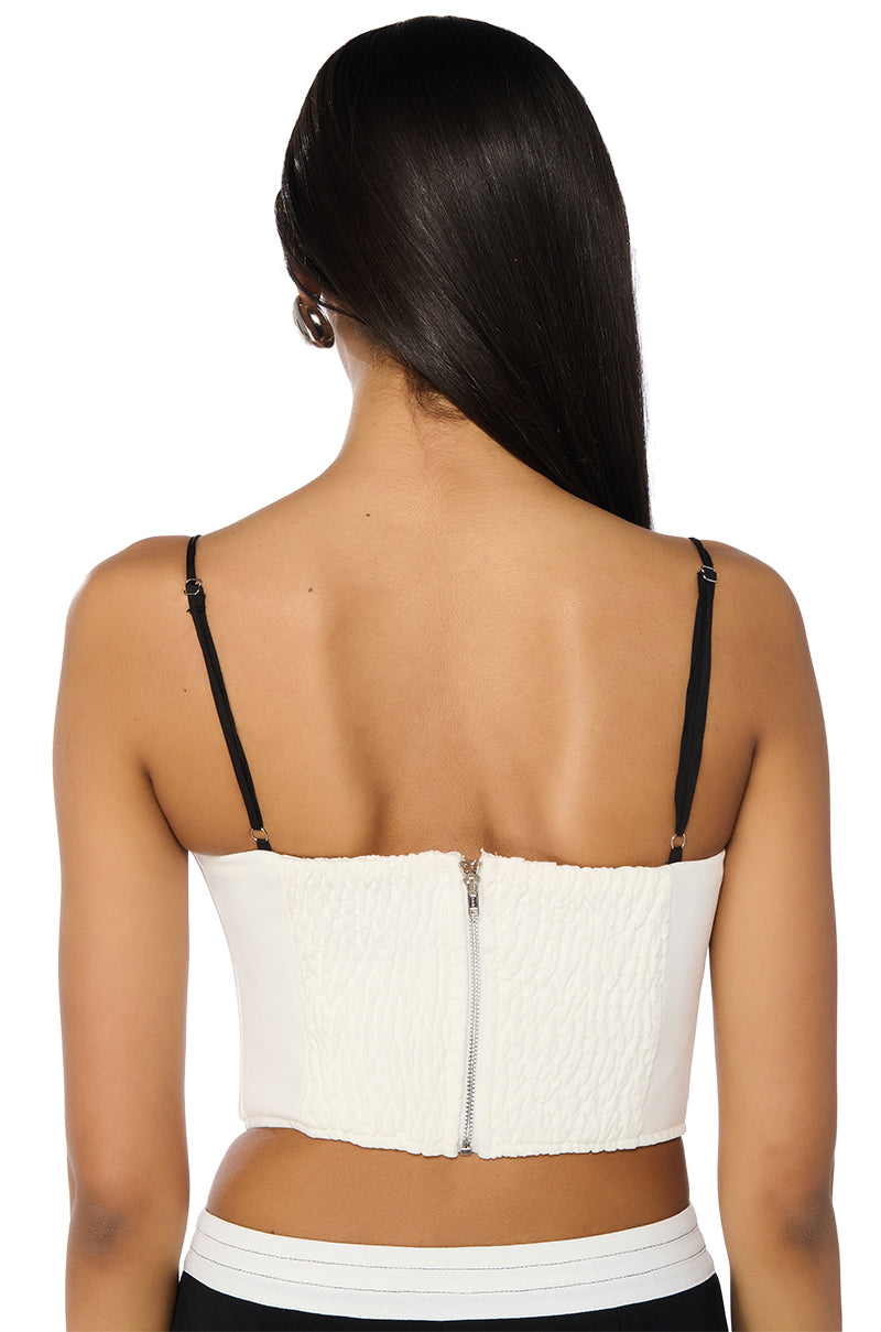 WISHFUL THINKING CORSET TOP