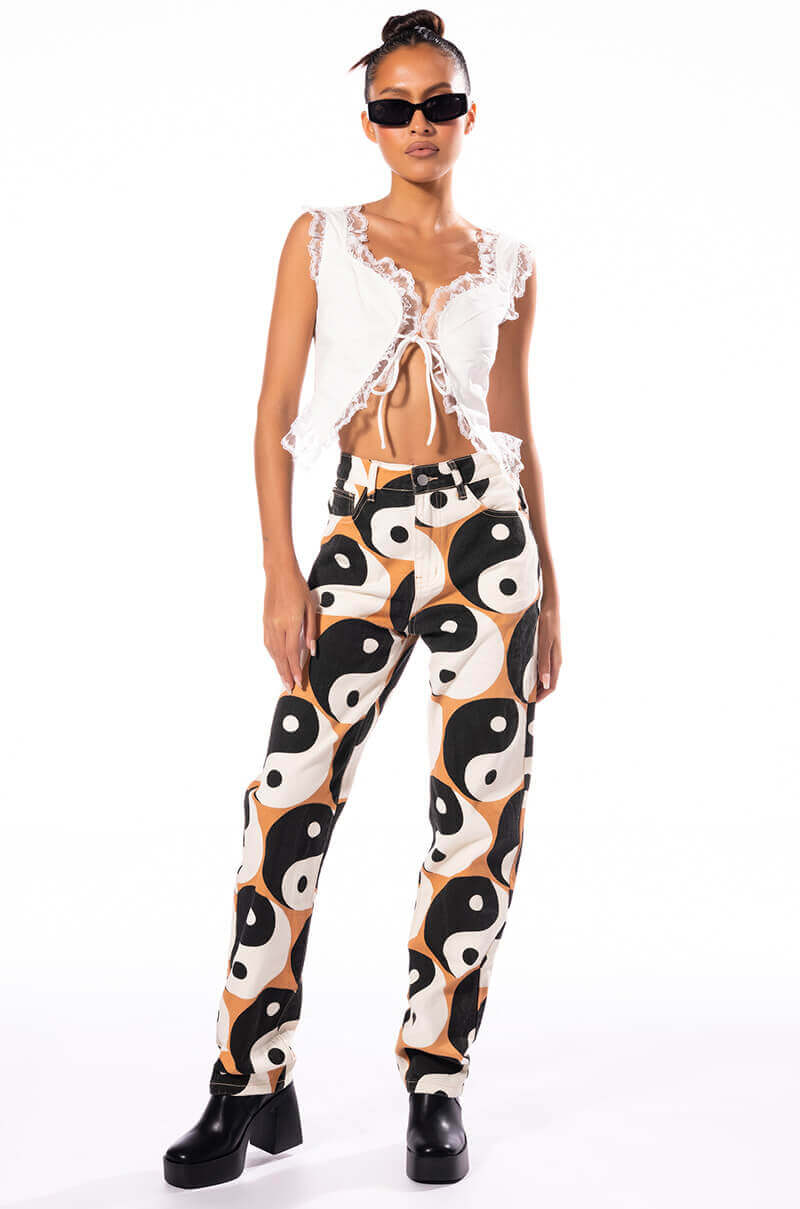YINYANG STRAIGHT PANTS
